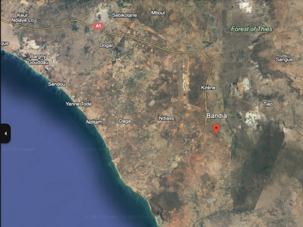 Terrain de 225 m2 à Bandia - Sénégal